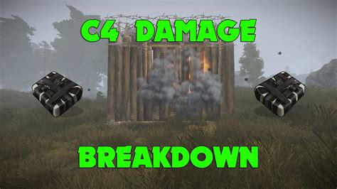 how much c4 will rust damage